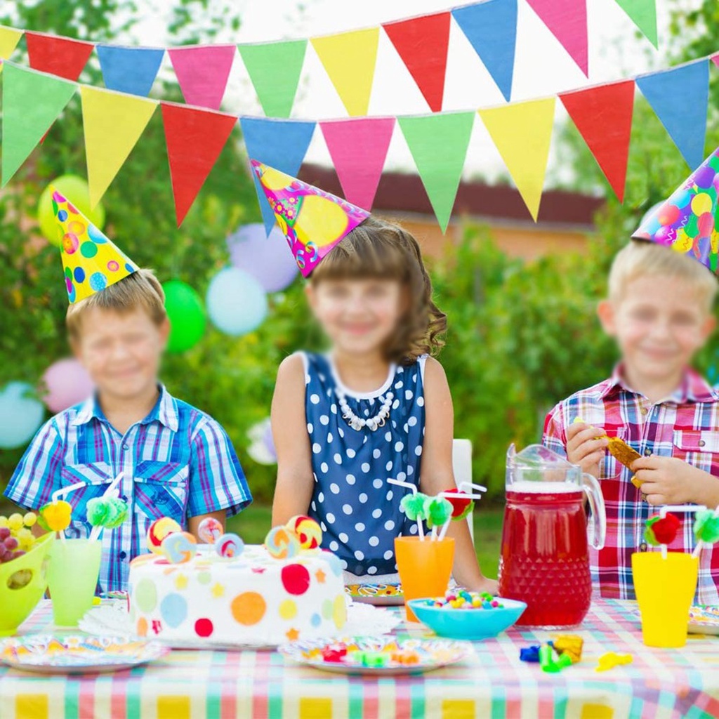 Supply Wedding Venue - Handmade colourful flags triangular flags holiday