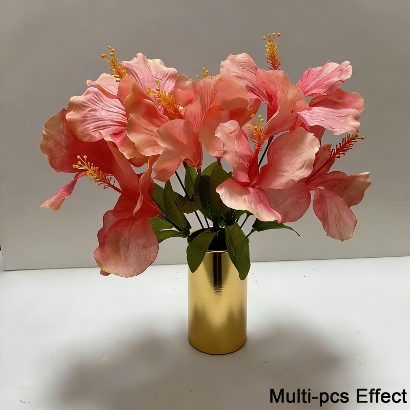 15 Flowers = 3 Bunches of Hibi - Centerpiece Vase Tall ulasan dan harga