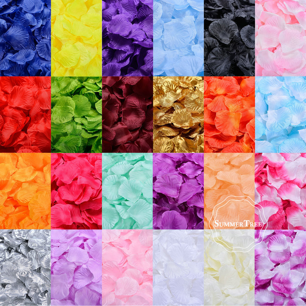 100pcs/pack Silk Rose Petals T - Supply Wedding Venue ulasan dan harga