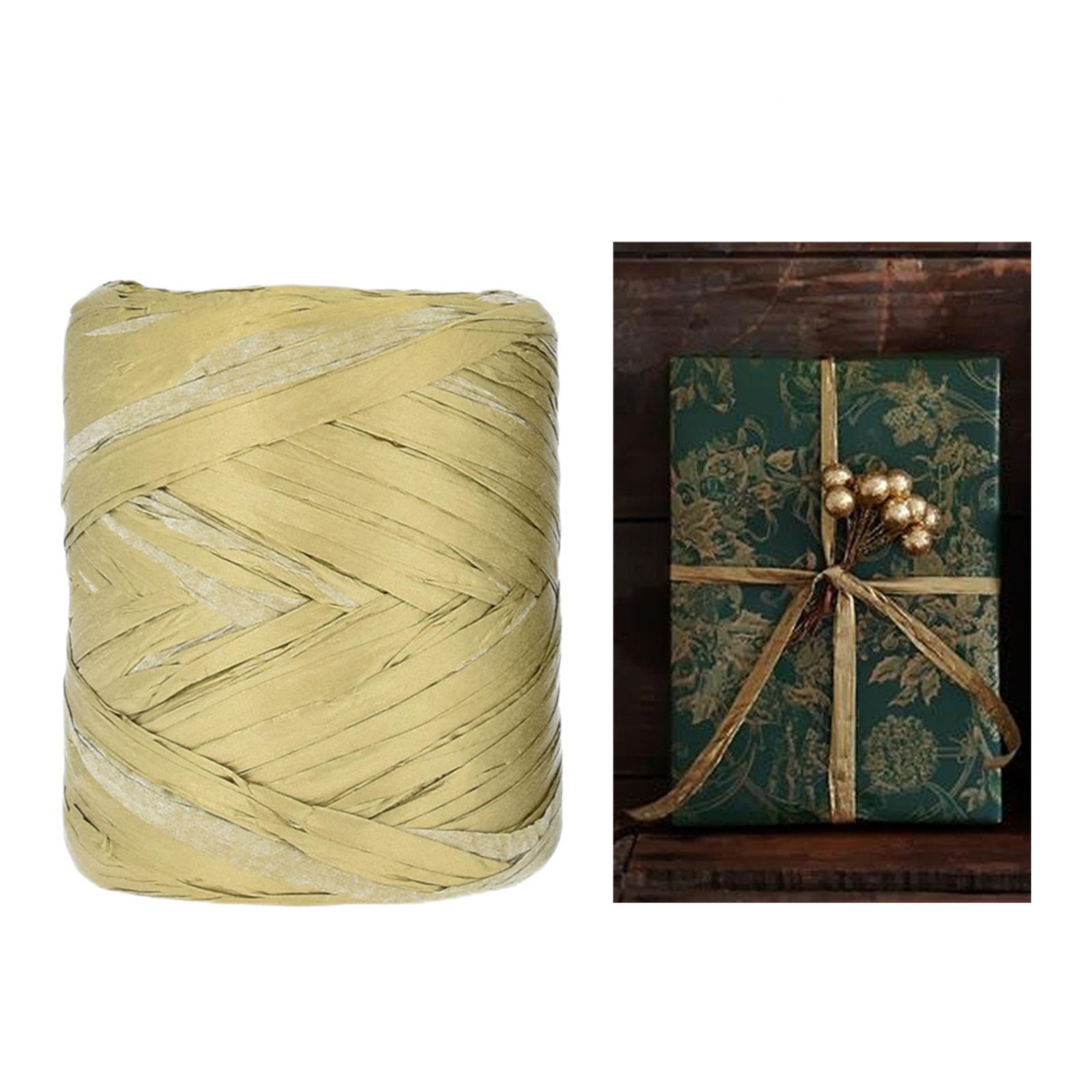 DIY Raffia Paper Ribbon Bulk C - Papercraft Supply Ribbon ulasan dan harga