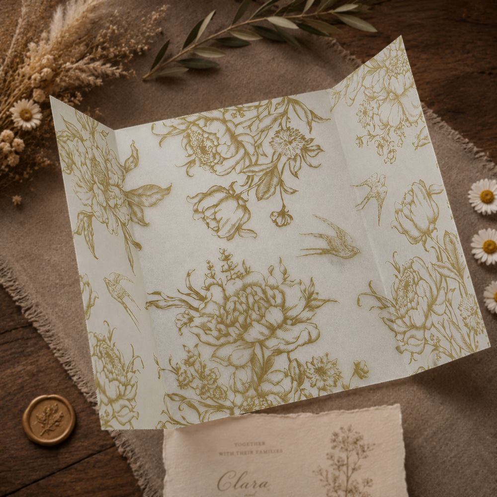 20/50pcs Vellum Wrap with Mono - Wedding Envelopes ulasan dan harga