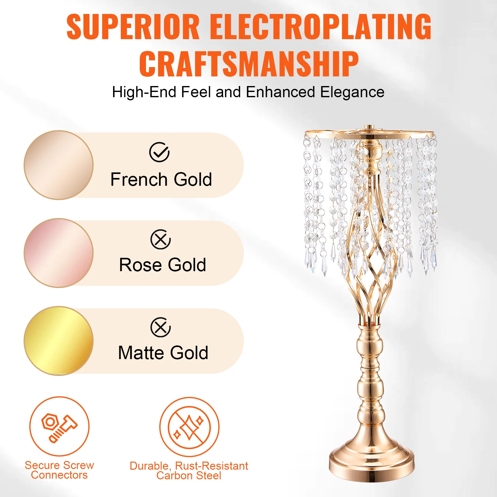 VEVOR Tall Crystal Wedding Flo - Centerpiece Vase Tall ulasan dan harga