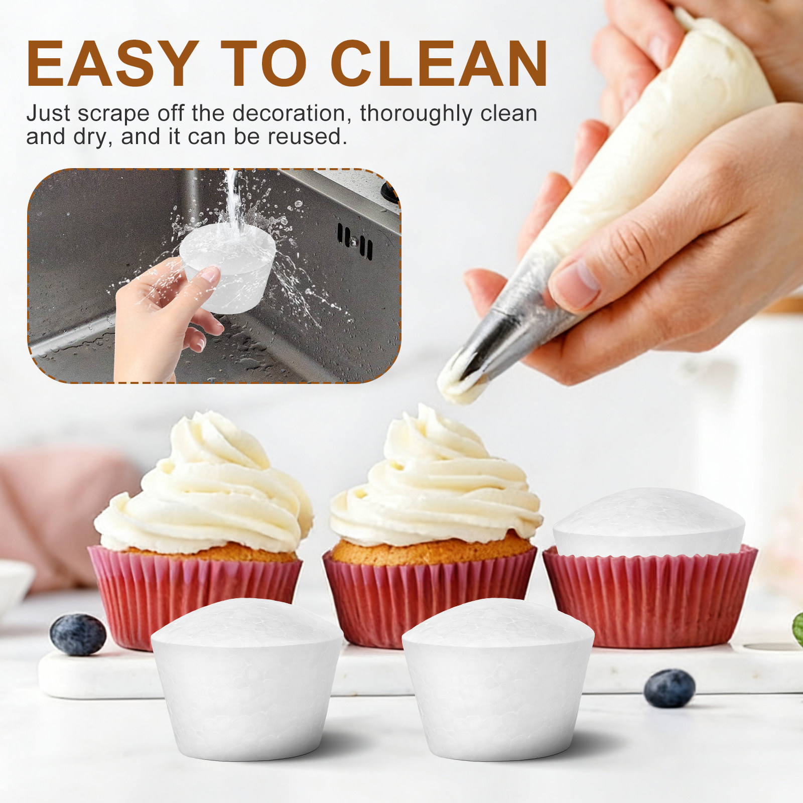 20Pcs Cake DIY Cupcake Foams S - Wedding Decoration Supply ulasan dan harga