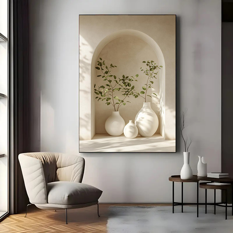 Large Frameless Canvas Art Pri - Centerpiece Vase Tall ulasan dan harga