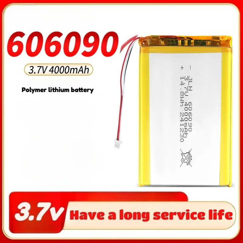 606090 3.7v 4000mAh Rechargeab - Wedding Power Supply ulasan dan harga