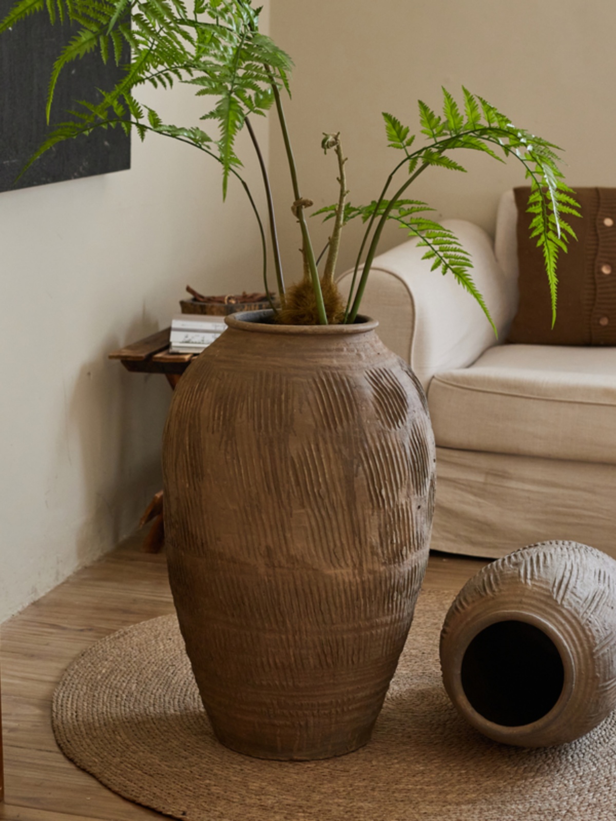 Retro Vintage Large Terracotta - Centerpiece Vase Tall ulasan dan harga