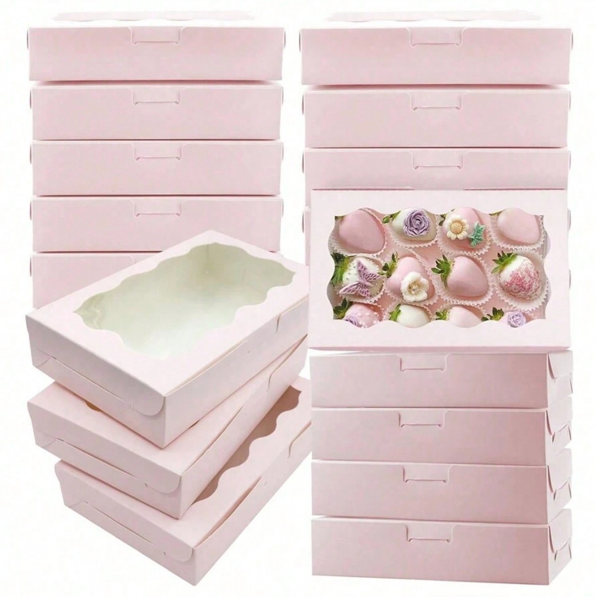 10/30/50Pcs Kraft Paper Cake C - Wedding Supply.Box ulasan dan harga