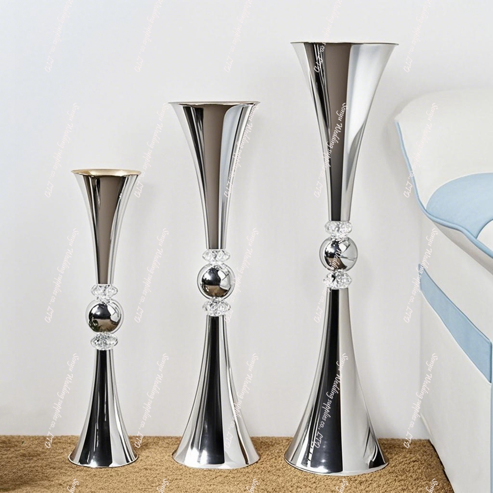 10pcs 50/60/70cm acrylic Flowe - Centerpiece Vase Tall ulasan dan harga