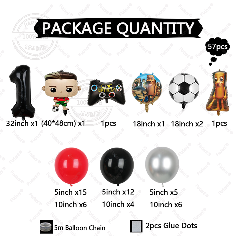 57Pcs Football Tung Tung Tung  - Supply Wedding Venue ulasan dan harga