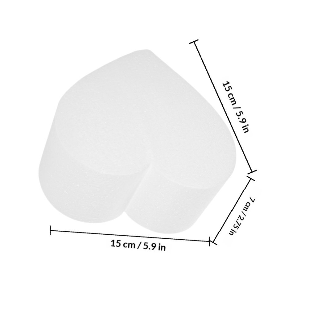 4Pcs Heart Foam Cake Dummy Cak - Wedding Decoration Supply ulasan dan harga