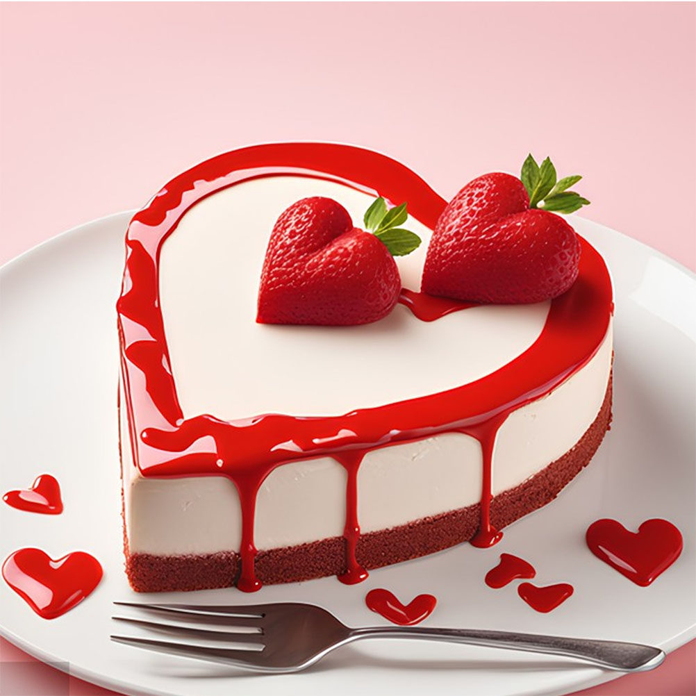 4Pcs Heart Foam Cake Dummy Cak - Wedding Decoration Supply ulasan dan harga