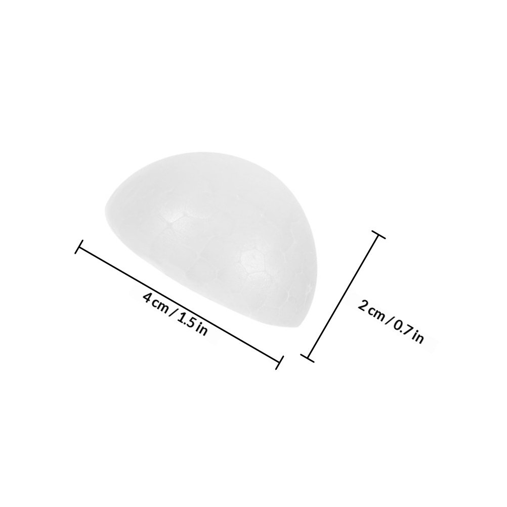 100Pcs White Hemispherical Foa - Wedding Decoration Supply ulasan dan harga