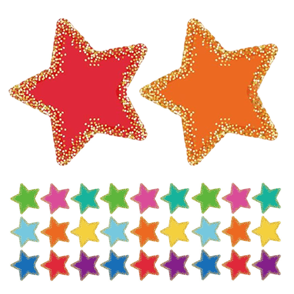 1Set Colorful Star Paper Cutou - Papercraft Supply Confetti ulasan dan harga
