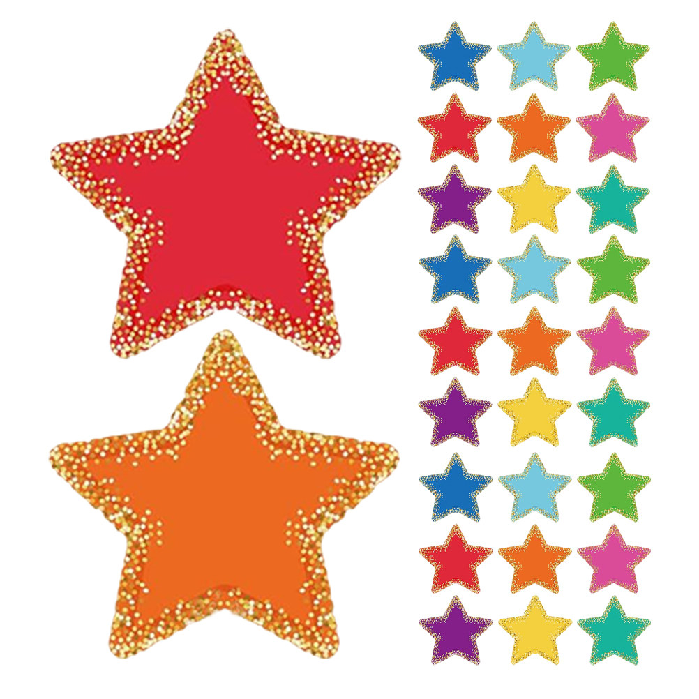 1Set Colorful Star Paper Cutou - Papercraft Supply Confetti ulasan dan harga