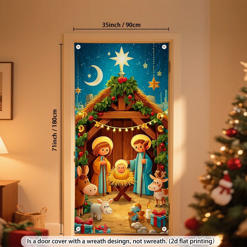 2D door curtain banner, Christ - Wedding Power Supply ulasan dan harga