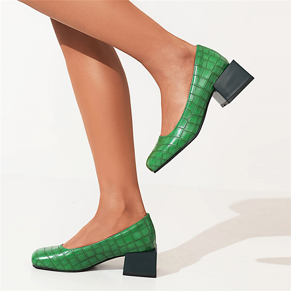 Square Low Heels Shoes Elegant - Wedding Fx ulasan dan harga