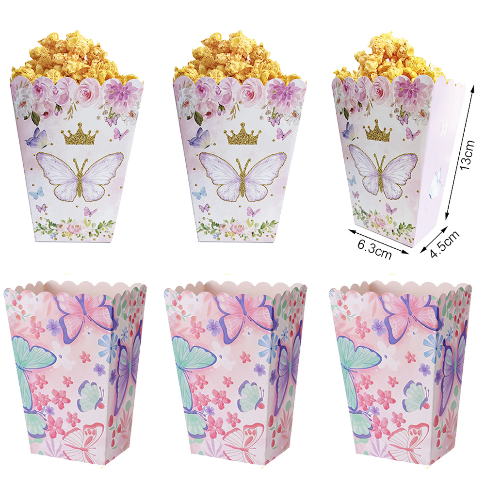 6/12/24/30pcs Butterfly Popcor - Wedding Supply.Box ulasan dan harga