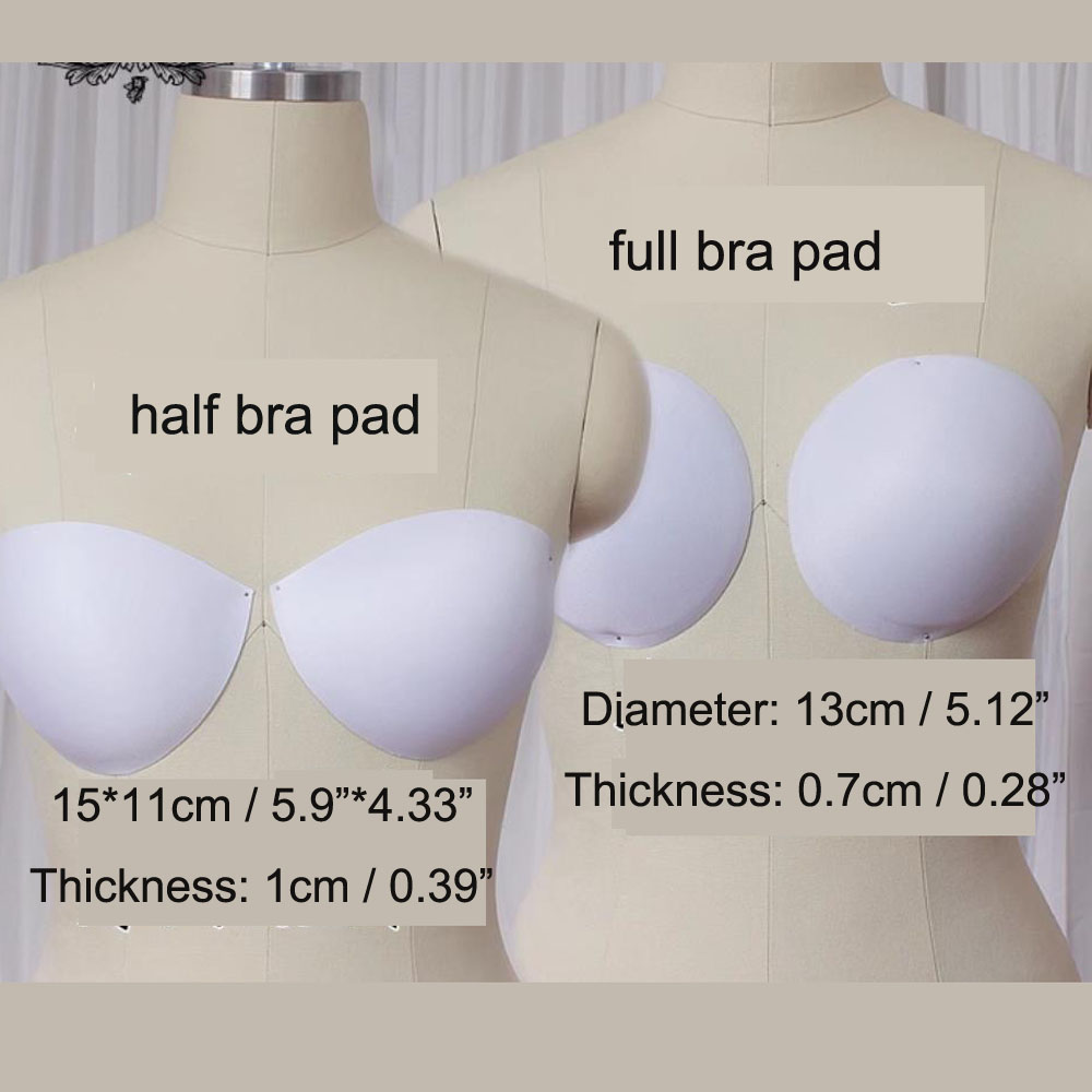 2Pairs Soft Sponge Foam Bra Pa - Wedding Lulu ulasan dan harga