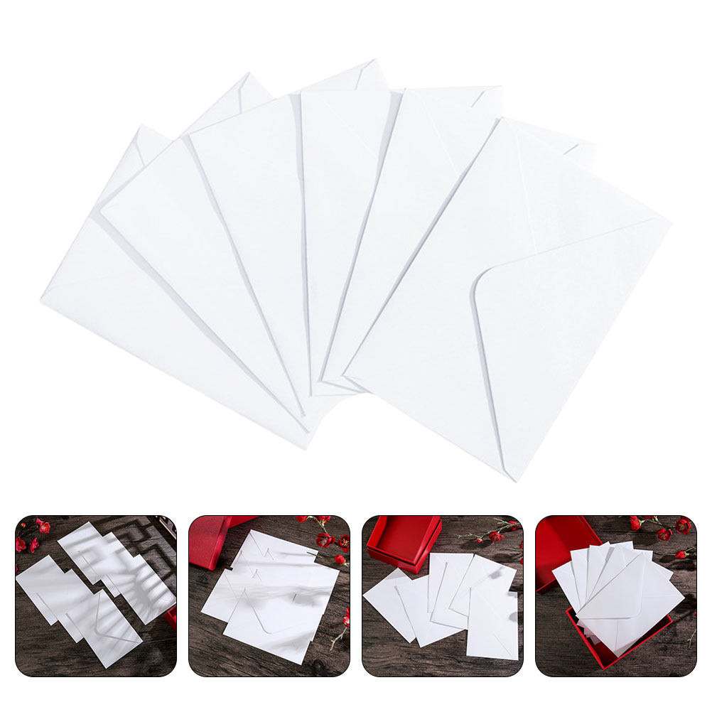 50pcs White B6 Self Sealing Ma - Wedding Envelopes ulasan dan harga