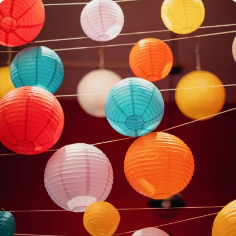 Multicolor Chinese Paper Lante - Supply Wedding Venue ulasan dan harga