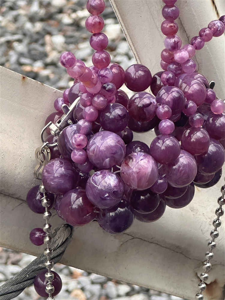 Girls Mini Purple Beaded  Clut - Wedding Vendor ulasan dan harga