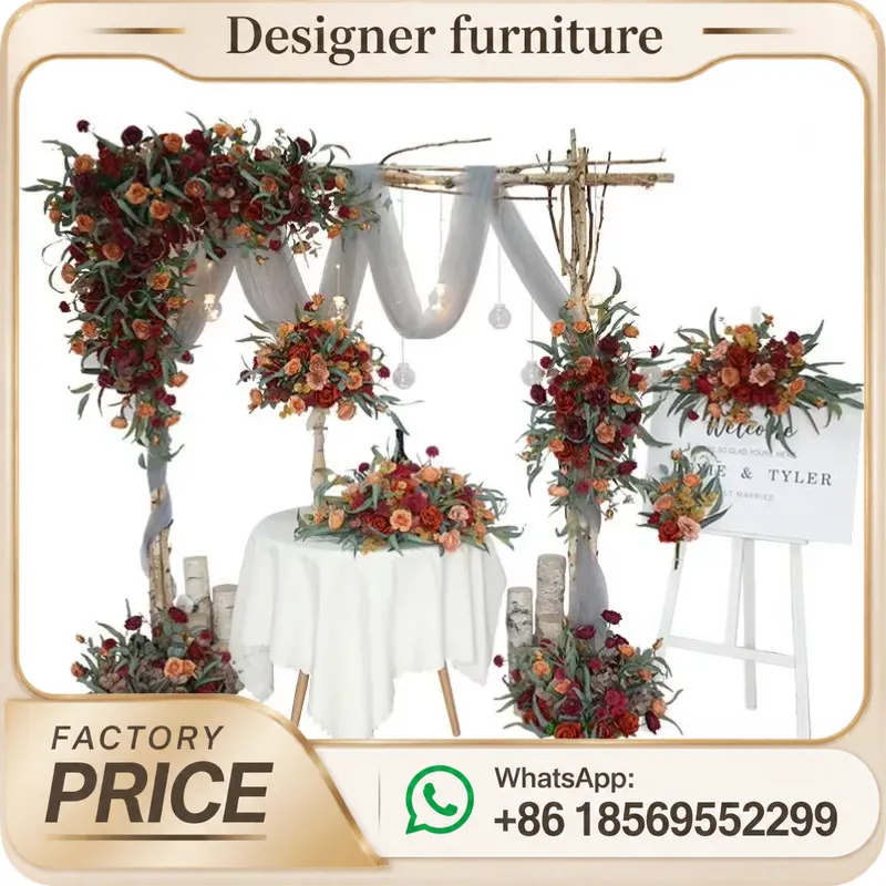 Artificial Rose Corner Flower  - Wedding Arch Flower ulasan dan harga