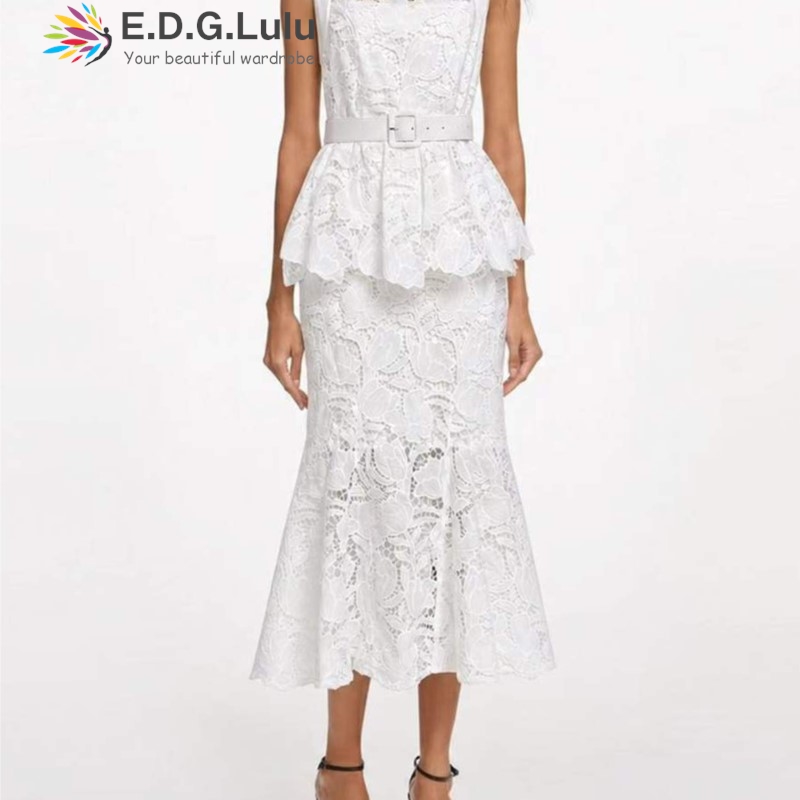 EDGLuLu Vintage Hollow Lace Em - Wedding Lulu ulasan dan harga
