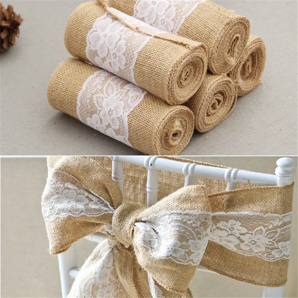 10PC Linen Chair Back Decorati - Supply Wedding Venue ulasan dan harga