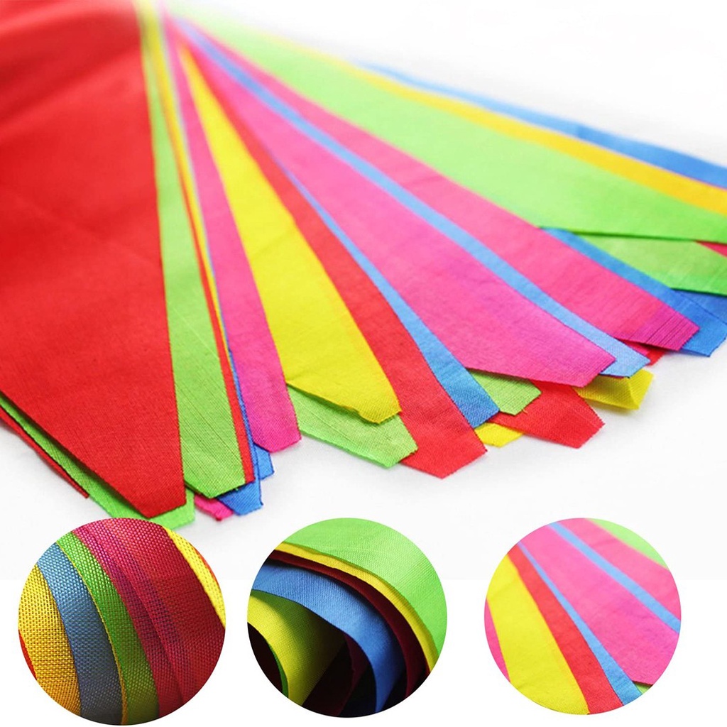 Handmade colourful flags trian - Supply Wedding Venue ulasan dan harga