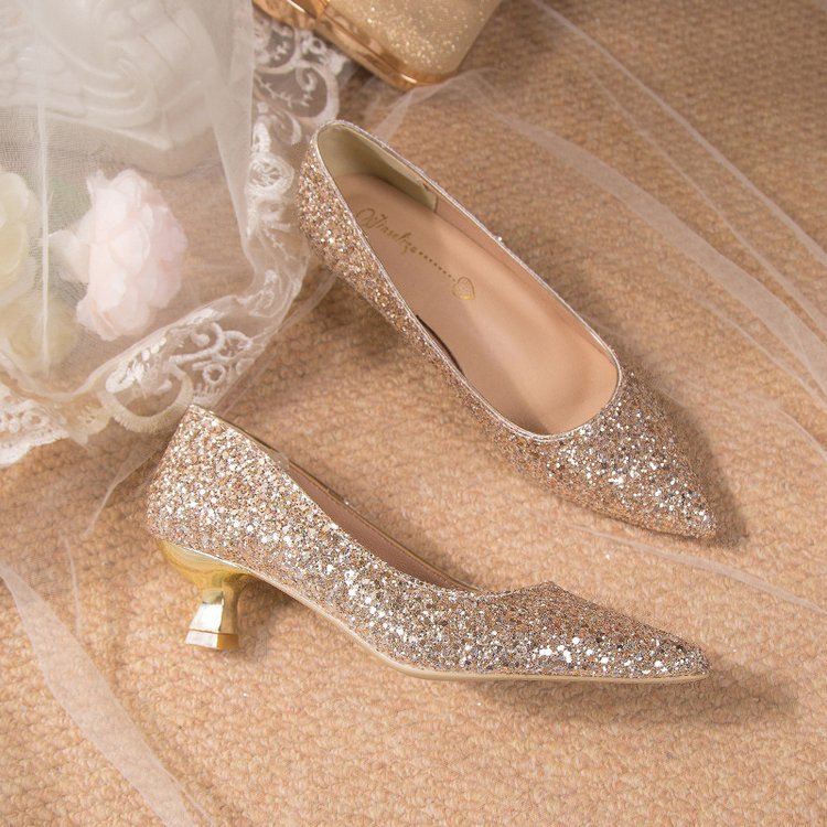 Crystal Wedding Shoes Female S - Wedding Fx ulasan dan harga