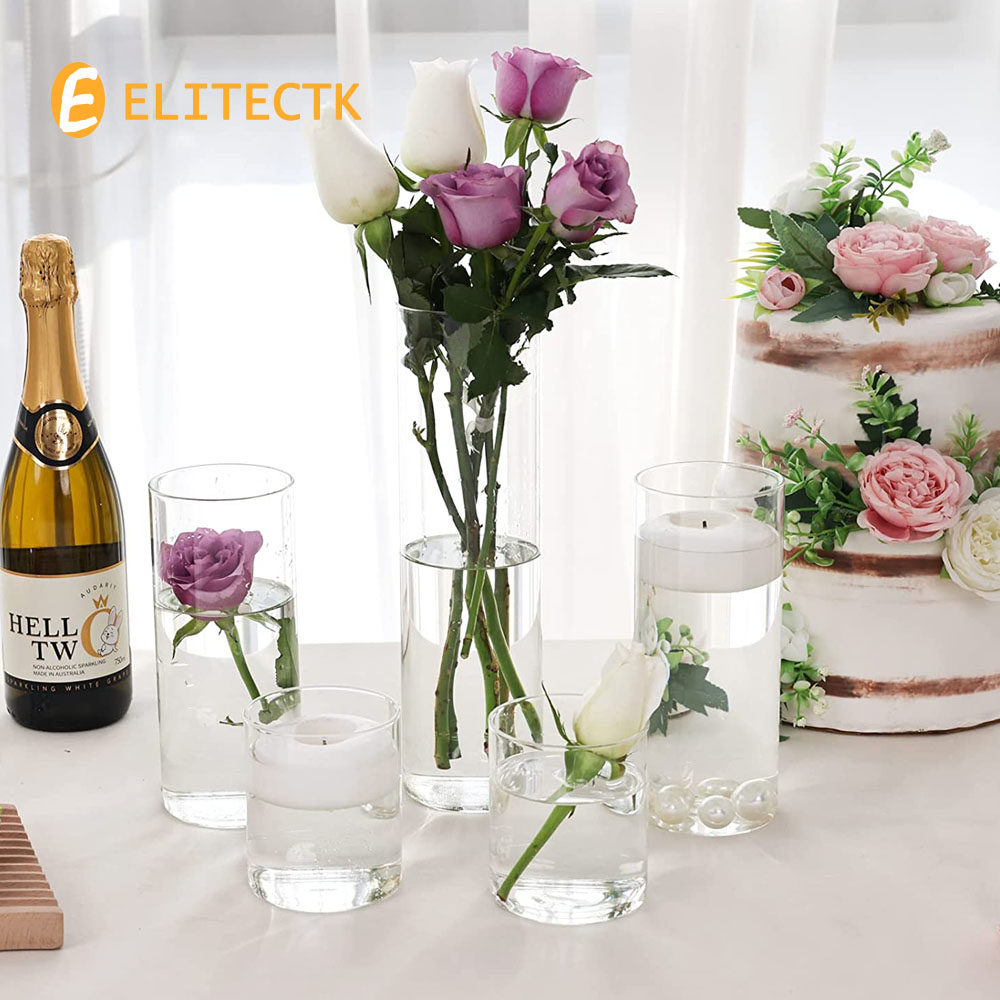 Glass Cylinder Vase Hurricane  - Centerpiece Vase Tall ulasan dan harga