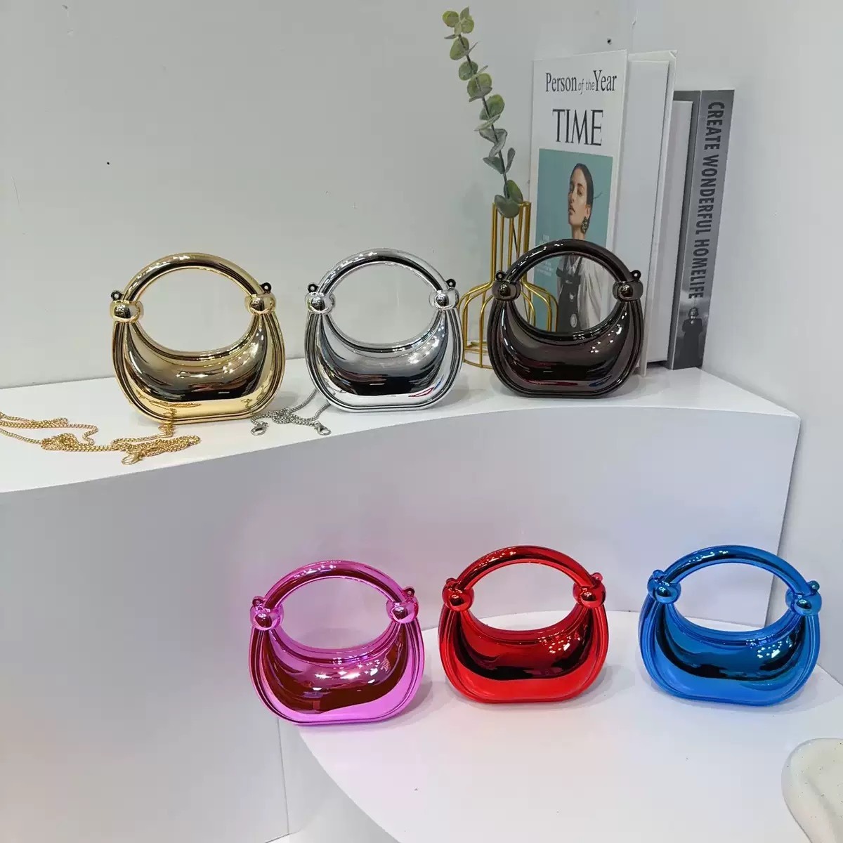 Mini Golden Evening Bag Purses - Wedding Vendor ulasan dan harga