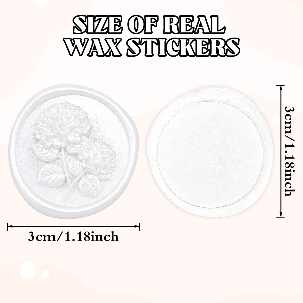 Wax Seal Stickers-3D Hydrangea - Wedding Envelopes ulasan dan harga