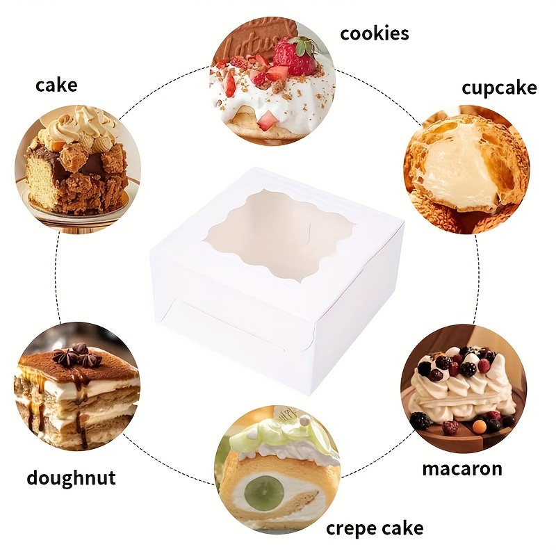 10Pcs Kraft Paper Cake Candy B - Wedding Favor Box ulasan dan harga