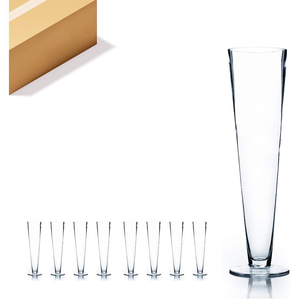 WGV Trumpet Glass Vase Bulk, O - Centerpiece Vase Tall ulasan dan harga