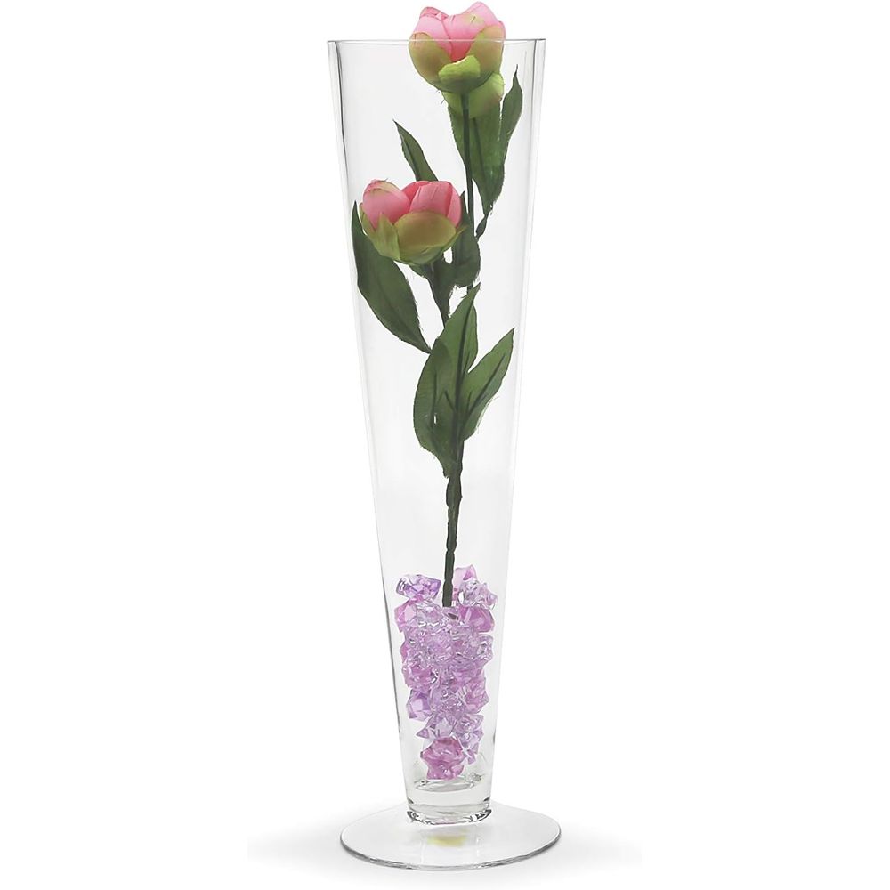 WGV Trumpet Glass Vase Bulk, O - Centerpiece Vase Tall ulasan dan harga