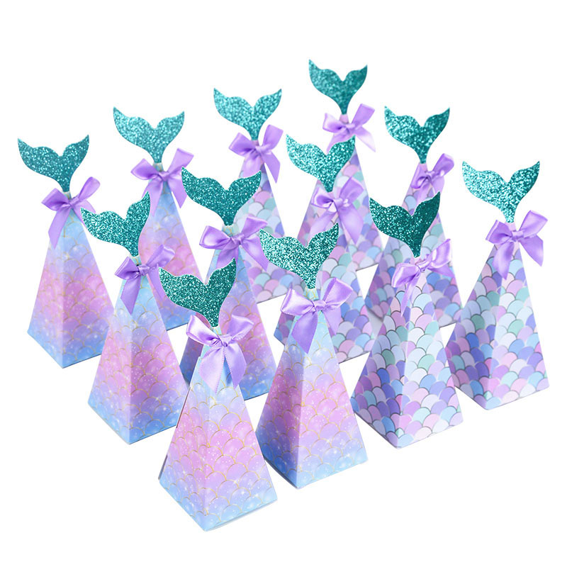 10Pcs Little Mermaid Candy Box - Wedding Supply.Box ulasan dan harga