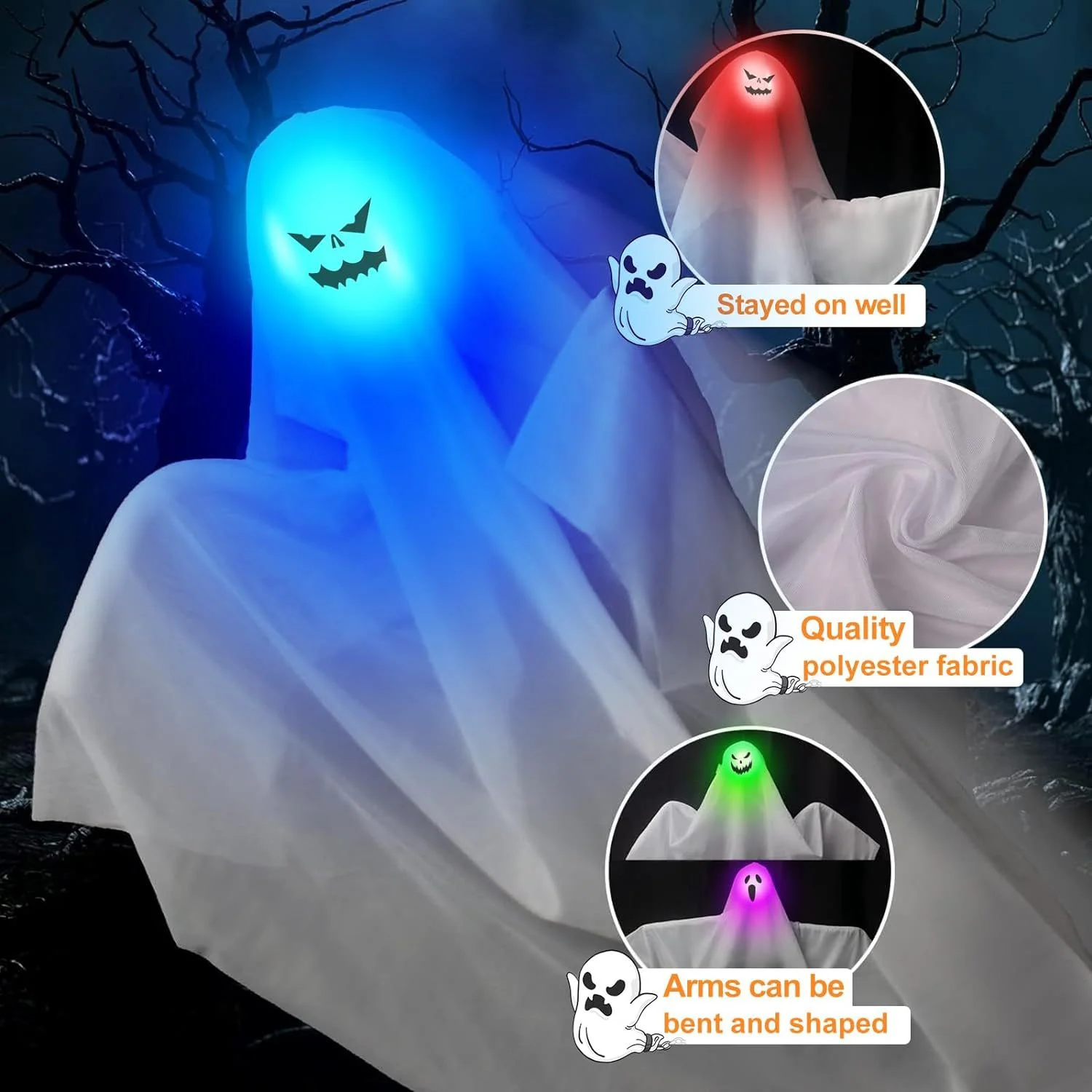 Glowing Halloween LED Lights S - Supply Wedding Venue ulasan dan harga