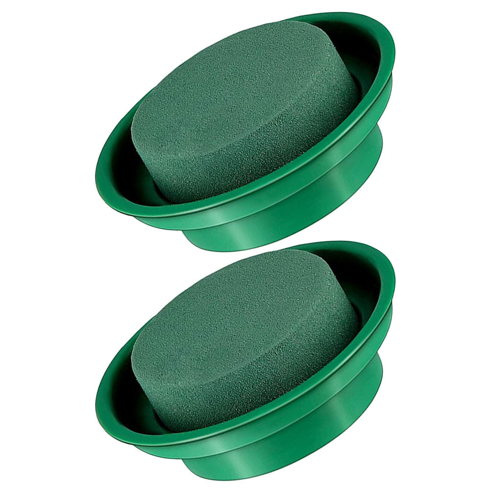 2Pcs Round Floral Mud Floral A - Wedding Decoration Supply ulasan dan harga