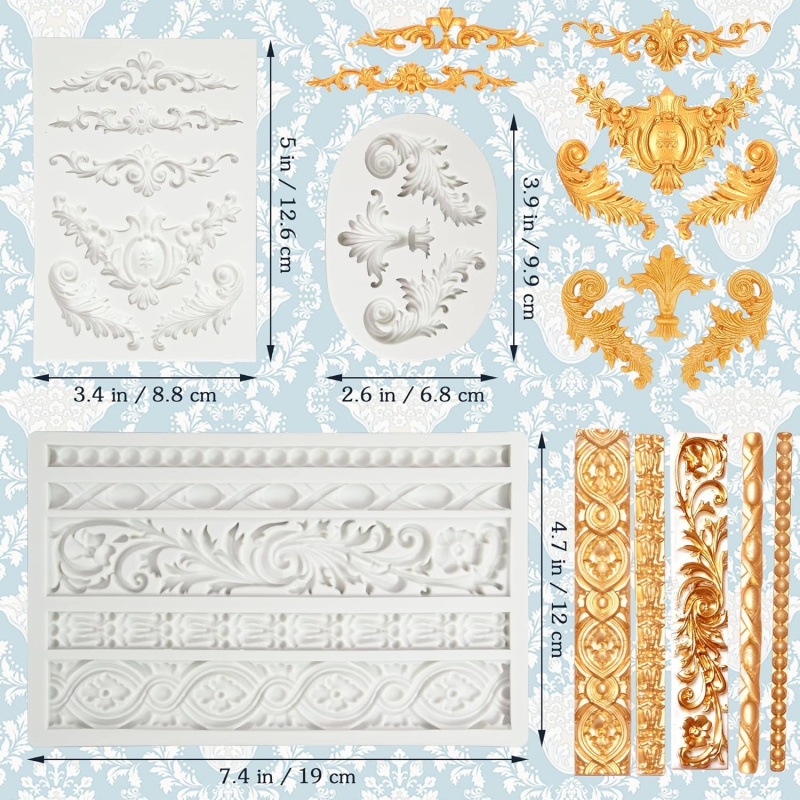 3 Bag Baroque-style silicone m - Wedding Vendor ulasan dan harga