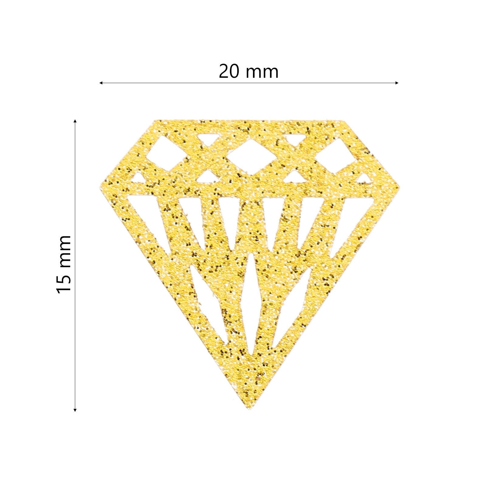 300Pcs Elegant Hollow Diamond  - Papercraft Supply Confetti ulasan dan harga